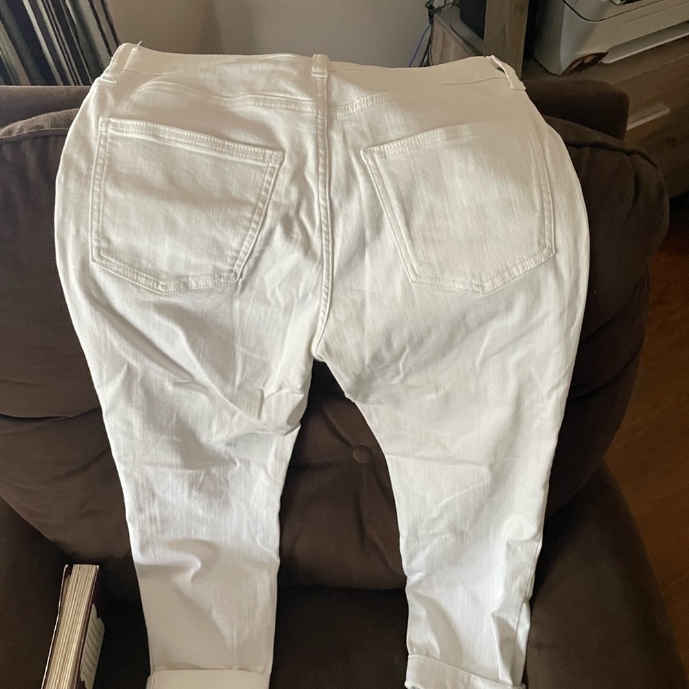 Lauren Conrad (white) stretch jeans size 12 high rise skinny ankle style
